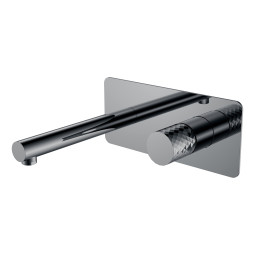 Смеситель для раковины Boheme Stick 125-SGM c ручкой Diamond