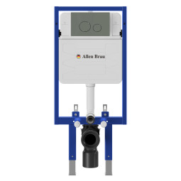 Инсталляция для унитаза Allen Brau Pneumatic Pro 9.11103.20 с кнопкой 9.20A01.CGM олива